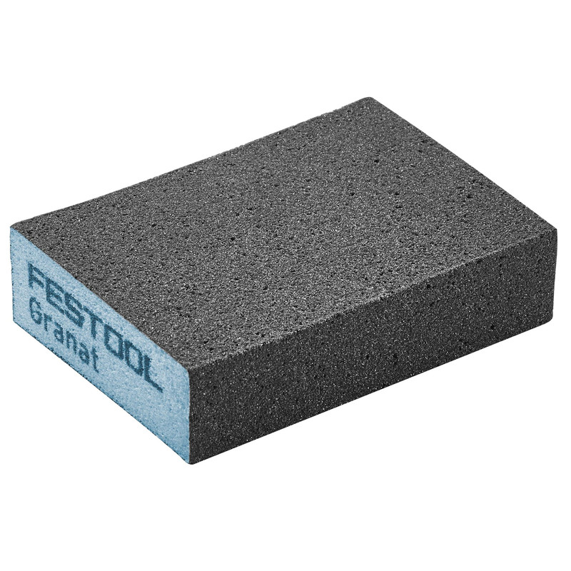 GRANAT Abrasive Sponge - 2.7" x 3.8" x 1" - 6 Pack - Profile:Single Angle - Grit:120 Grit